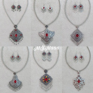 เครื่องประดับชุดไทย สร้อยคอพร้อมต่างหู สร้อยคอเป็นชุด  สร้อย…