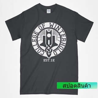 ขอแนะนำ 【COD】 ราคาต่ำสุด!!เสื้อยืด พิมพ์ลาย Skyrim College of winterhold Gamer P5 สําหรับผู้ชายS-3XL COMING CLUB