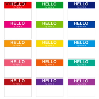[WillBeRedT] สติกเกอร์ฉลาก ลาย Hello My Name 5 แผ่น สําหรับติดของขวัญ