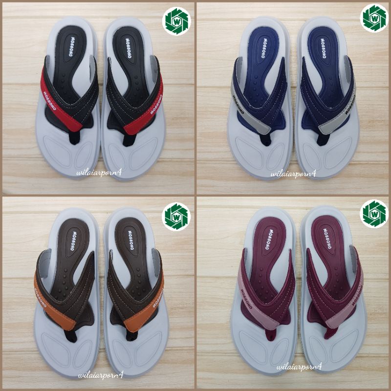 Mossono รองเท้าแตะ รุ่น BZ6W สีดำ / สีกรม / สีมังคุด / สีโกโก้