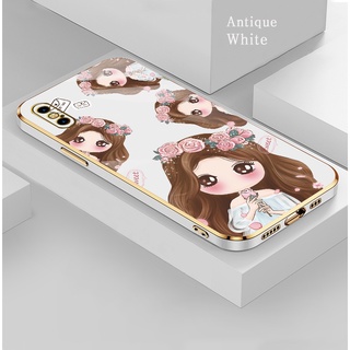 เคสโทรศัพท์มือถือ แบบนิ่ม ลายการ์ตูนผู้หญิง กันกระแทก สําหรับ VIVO S1 S7 X70 X60 V17 V15 Pro