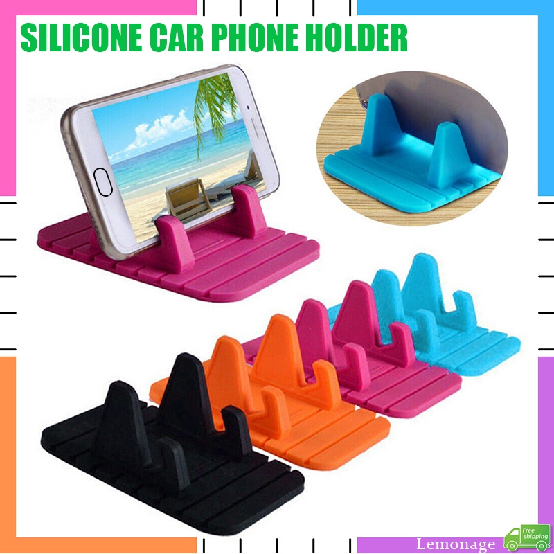 สินค้าพร้อม ที่วางโทรศัพท์ในรถยนต์ซิลิโคน Stable Anti Fall Car Phone Stand Dashboard Mount Scratch Resistance Car Bracket