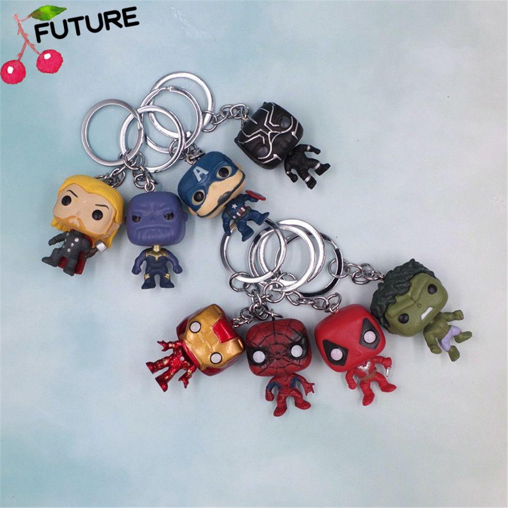 NEW Lot of 5 Avengers Marvel Figures Keyrings For loot bags favours prizes