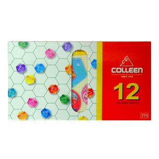 สีไม้ยาว 12 สี ตรา Colleen No.775 Coloured Pencils