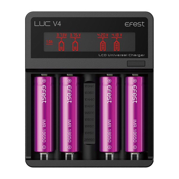 รางชาร์จEfest รุ่นLUC V4 (ใช้เป็นPowerBankได้) เครื่องชาร์จถ่านชาร์จคุณภาพสูง รับประกันนาน 3 ปีจากผู