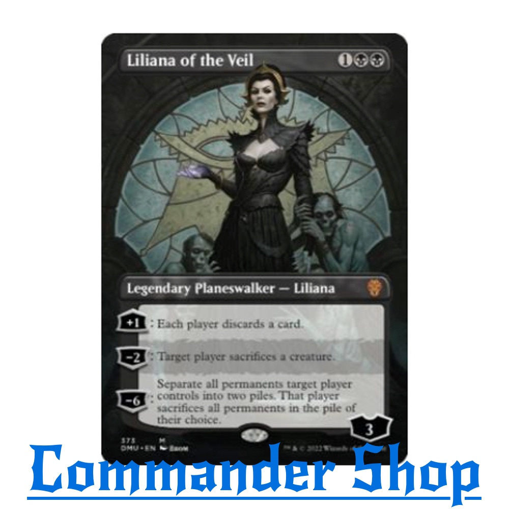 Liliana of the Veil (Legendary Planeswalker - Liliana) Black Mv3 การ์ดเกม Magic The Gathering (MTG)