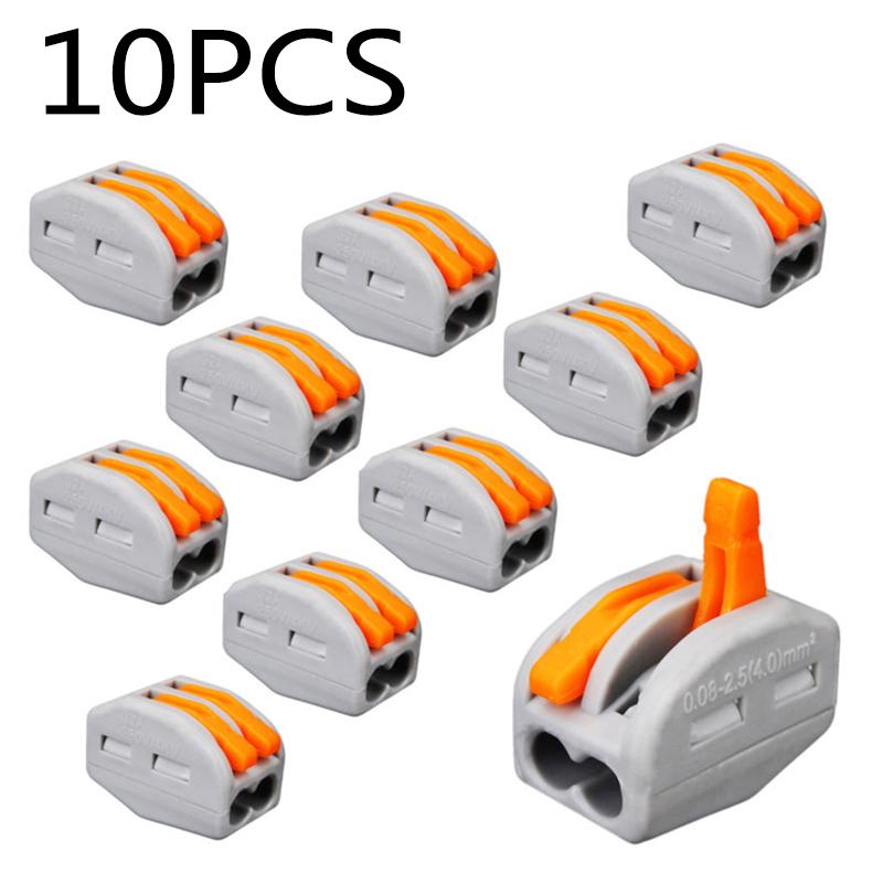 Pack PA6.6 0.08-2.5 Quick-Direct Ni-Cd Cable Mm² 400V Professional Lever Block Electric Wire Plug Connector Terminal