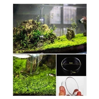 (พร้อมส่ง) หลอดแก้วให้อาหารปลา กุ้งแคระ พร้อมถาดแก้ว Glass Feeder Tube