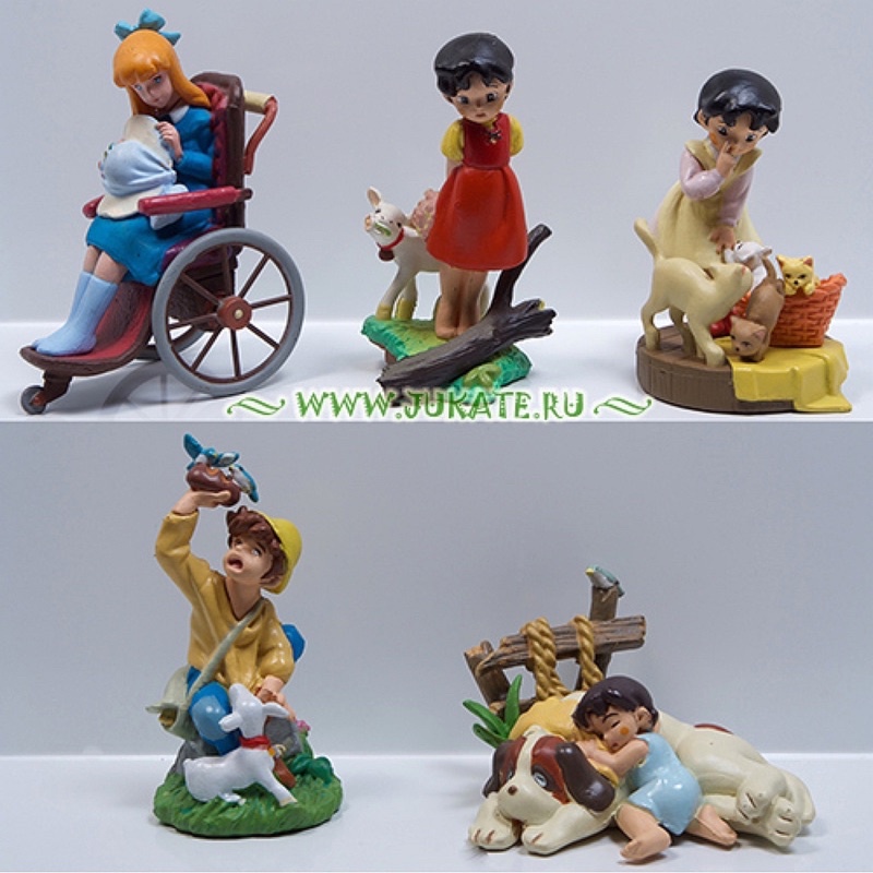 กาชาปอง Kaiyodo Movic K&amp;M Mini Vignette Series The World Masterpiece Theater: Heidi, A Girl of the Alps Gashapon