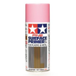 TAMIYA 87146 FINE SURFACE PRIMER L FOR PLASTIC &amp; METAL (PINK) 180ml สีสเปรย์รองพื้นโมเดล