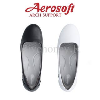 ☁️CW3133☁️ รองเท้าพยาบาล รองเท้าคัทชูเพื่อสุขภาพ aerosoft arch support(แอโร่ซอฟ)