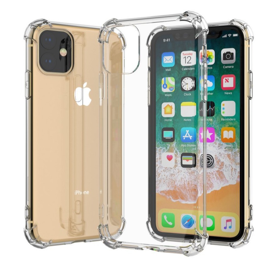 เคสและซองมือถือเคส iPhone 12 mini 11 Pro Max Case 5 5s SE 6 6s 7 8 Plus X XS XR TPU Cover Clear เคสซ