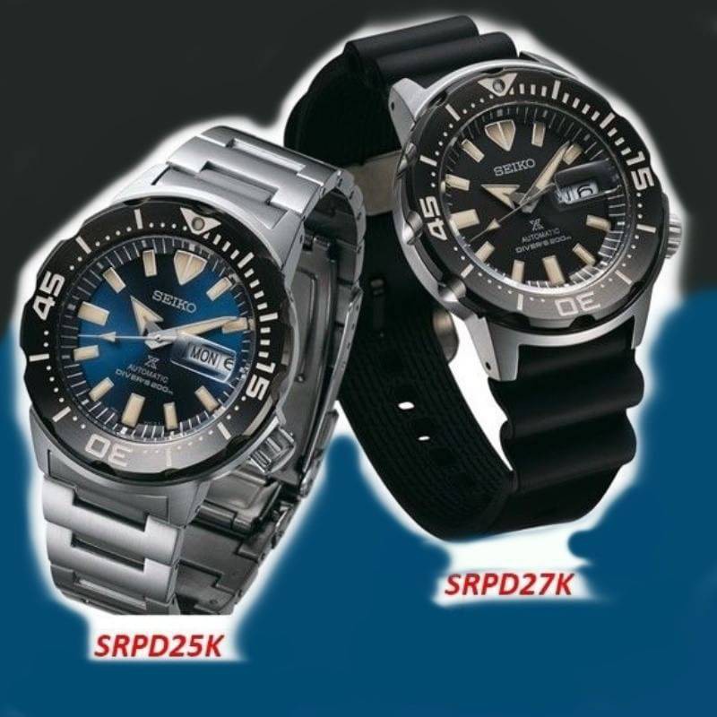 มาแล้วว SEIKO Monster Gen3 มอนสเตอร์ เจนใหม่ล่าสุด!! หน้าน้ำเงินสายเหล็ก และหน้าดำสายยาง รุ่น SRPD25K / SPRD27K