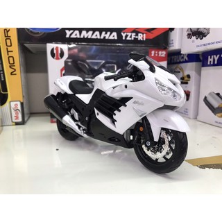 โมเดลรถมอเตอร์ไซค์บิ๊กไบค์kawasaki Ninja R ZX TM-14R ขนาด1/12