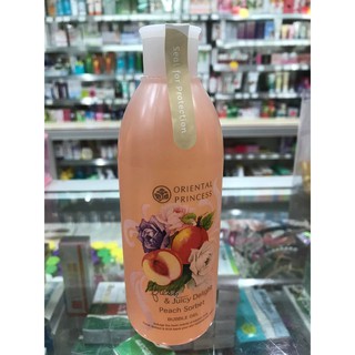 oriental Fresh &amp; Juicy Delight Peach Sorbet Bubble Gel 1 ขวด เจลอาบน้ำ กลิ่น พีช 250 มล. ราคาพิเศษ หมดอายุปี2024