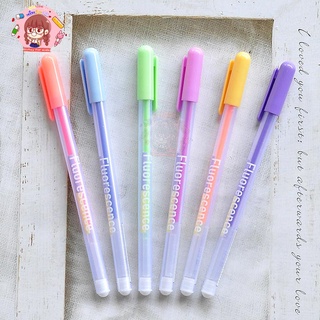 พร้อมส่ง ปากกาเจล 6 สี แพ็คละ 6 แท่ง