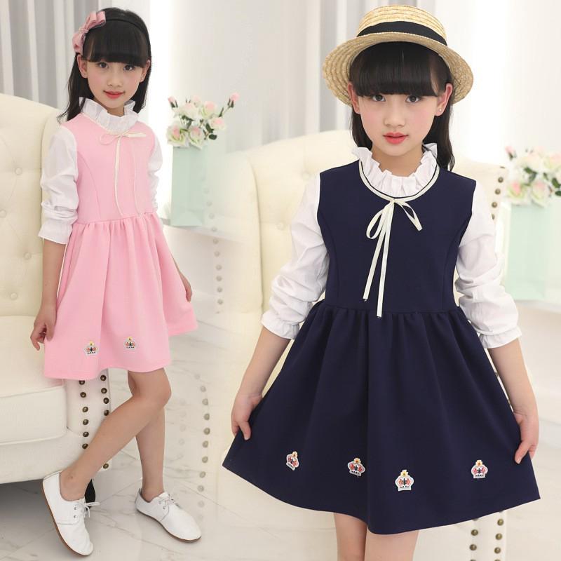 3-14Y ชุดเจ้าหญิง  เสื้อผ้าเด็กผู้หญิง เสื้อผ้าเด็ก Casual Cotton Long Sleeve Kids Clothing