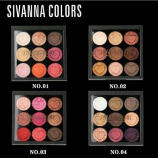  Sivanna อายแชโดว์ Velvet Eyeshadow 9 เฉดสี เนื้อครีม ประกายซิมเมอร์