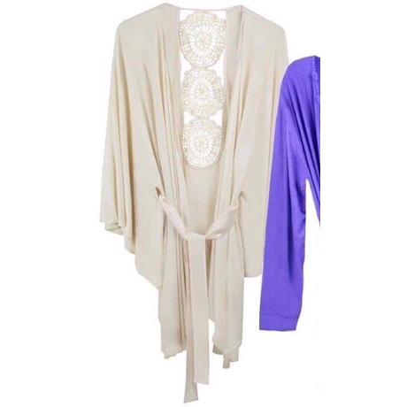 เสื้อคลุมมือหนึ่ง แบรนด์Annebra สีขาว