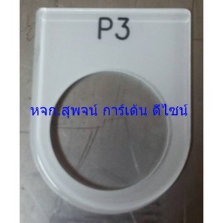 ป้ายเนมเพลท ตู้คอนโทรล (P 3) 22,25 มิล (แพ็ค 5)