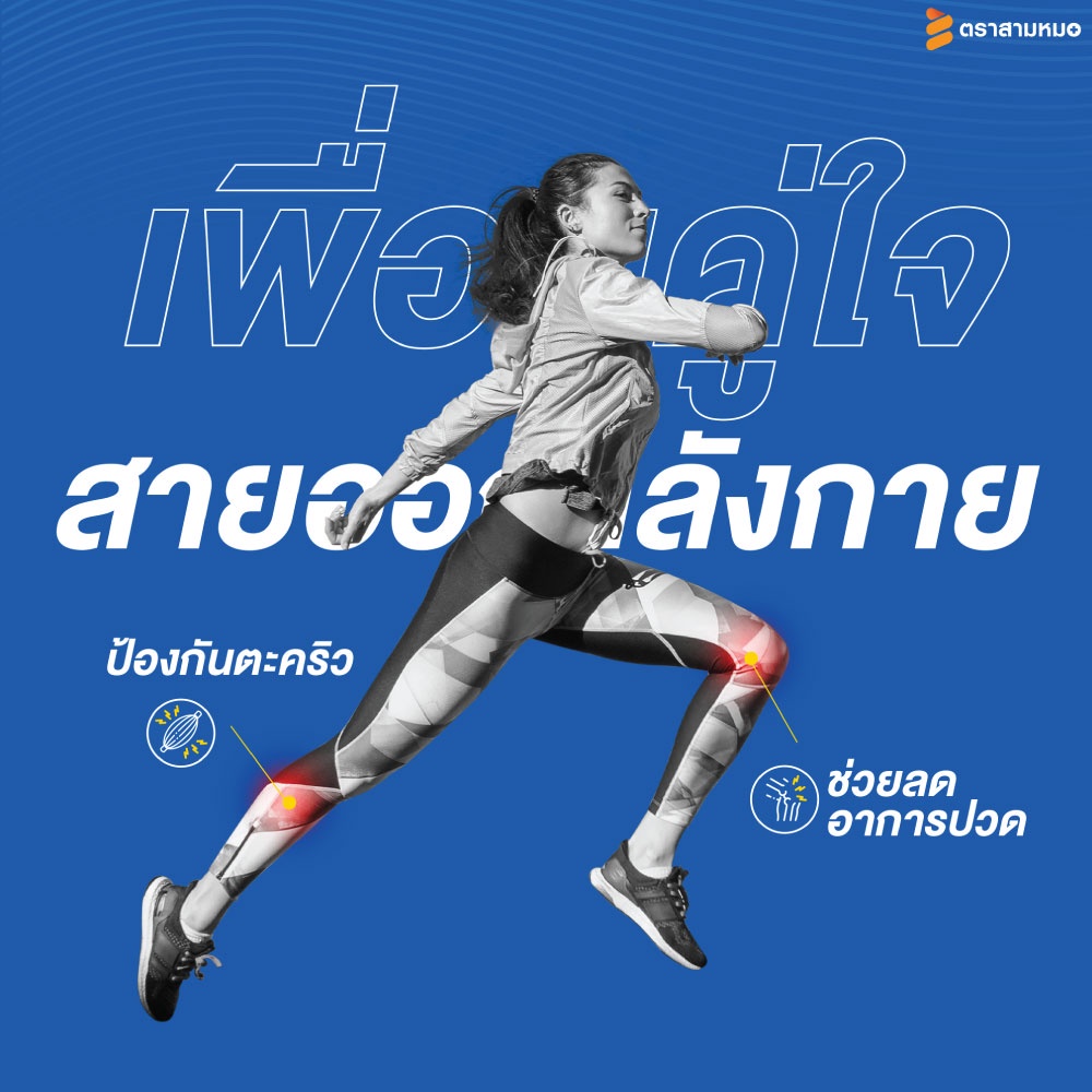 ⚡โปรฟ้าผ่า ลดพิศษ⚡ สเปรย์แก้ปวด เย็น เปปเปอร์มินต์ ตรา สามหมอ รุ่นใหม่ 50 มล - ยาแก้ปวดหลัง ปวดเข่า 