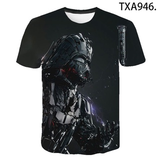 เสื้อยืดลําลอง พิมพ์ลาย Star wars 3D แฟชั่นฤดูร้อน สําหรับผู้ชาย และผู้หญิง 2022