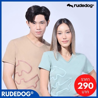 Rudedog​® เสื้อยืดคอวี ชายและหญิง รุ่น​ | TV-Upside Down