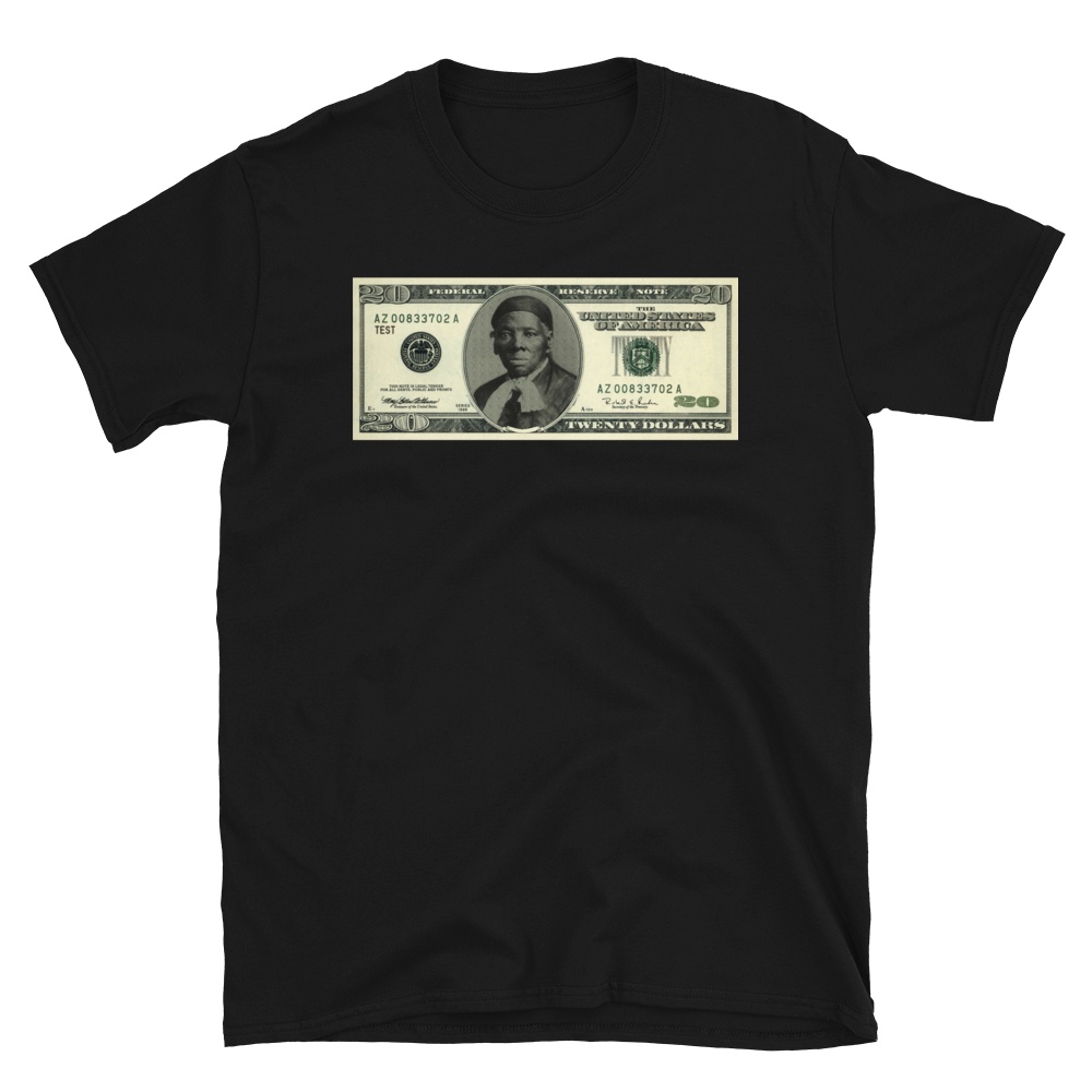 เสื้อยืดพิมพ์ลาย "Harriet Tubman" 20 Dollar Bill Tribute