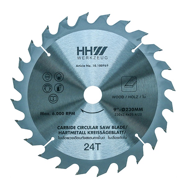 HHW ใบเลื่อยไม้ 9 นิ้ว  TCT Saw blades wood 9"