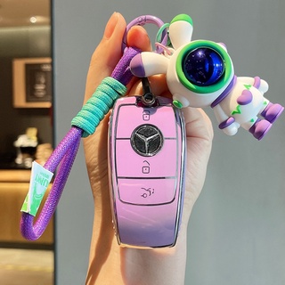 Benz Cartoon Smart Key Shell Female E260L E300L C260L C200L GLC A200L Benz Creative Color Key Case