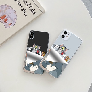 Tom Jerry เคสไอโฟน 11 promax case เคสโทรศัพท์ iPhone 8พลัส 7 8 Plus Se 2020 เคส X Xr Xs Max 12 13 14 comics phone cover