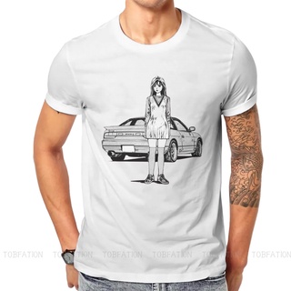 เสื้อยืดคอกลม ผ้าฝ้ายแท้ พิมพ์ลายกราฟฟิคอนิเมะ Sileighty Nissan Hipster Initial D AE86 Takumi Fujiwara Ituki สําหรับผู้ช