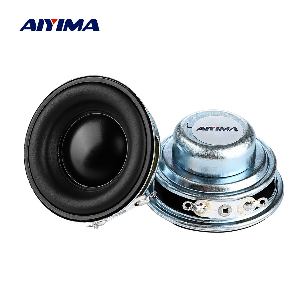 AIYIMA 2pcs 4 Ohm 5W 40MM Portable Speakers 16 Core Full Range Speaker Rubber Side NdFeB Magnetic Sp