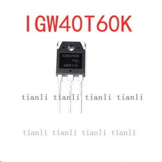 Igw40t60k TO-3P IGW40T60U IGW40T60F IGW40T60 40T60 TO3P 40A / 60t Ivor 5 ชิ้นสําหรับเครื่องดนตรี