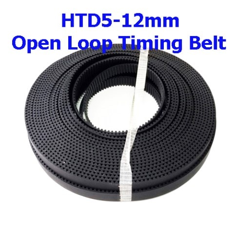 HTD5M-12mm. สายพาน PU timing belt (Black color). SKU:030487-12