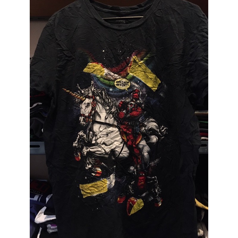เสื้อยืดการ์ตูนมือสอง DEADPOOL MARVEL Size M มือ2