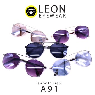 Leon Eyewear แว่นกันแดดแฟชั่น ทรงหยดน้ำ ป้องกันรังสีUV400 รุ่น SMS-A91