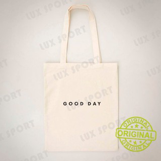 ถุงผ้าดิบ [キャリコ] SMILE &amp; GOOD DAY สวยและทนทาน คอนเฟิร์ม100% SET#4