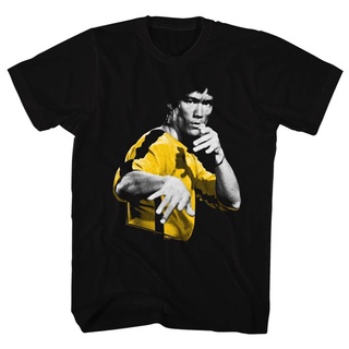 เสื้อยืดครอปเสื้อยืด ผ้าฝ้าย พิมพ์ลาย Bruce Lee s In Hooowah สีดํา สไตล์คลาสสิก สําหรับผู้ชาย GFDSF61EW16417S-5XL