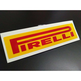 สติ๊กเกอร์ PVC ไดคัท Pirelli ขนาด12X3cm