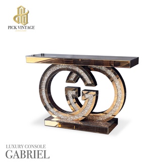 GABRIEL LUXURY CONSOLE โต๊ะคอนโซลกระจก รุ่น กาเบียล