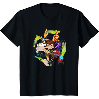 เสื้อยืดผ้าฝ้ายพรีเมี่ยม เสื้อยืด ลาย Ben 10 Hero Charge