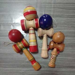 ของเล่น ฝึกสมาธิ​ ญี่ปุ่น​ เคนดามะ Kendama ของเล่นไม้ มือสอง คละขนาด