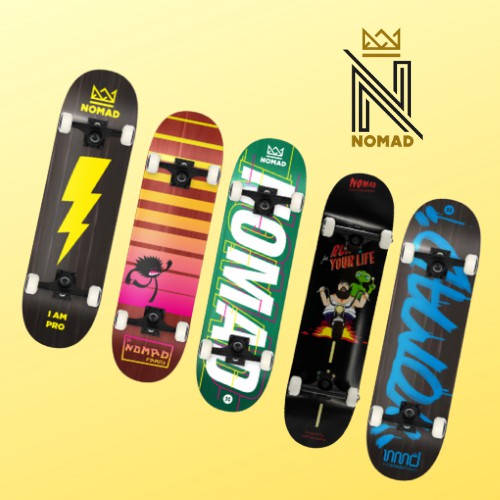 สเก็ตบอร์ดพร้อมเล่น Nomad Skateboard Complete รับประกันของแท้ พร้อมส่ง