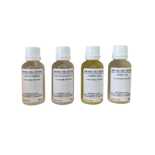 Aroma Oil Ozone Set 30mLx4ขวด น้ำมันหอมระเหย น้ำหอมสำหรับเครื่องพ่นไอน้ำอโรม่า