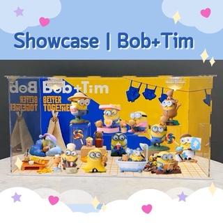 Showcase ตู้โชว์มินเนี่ยน Minions Bob+Tim Together กล่องอคิลิคใส่โมเดล