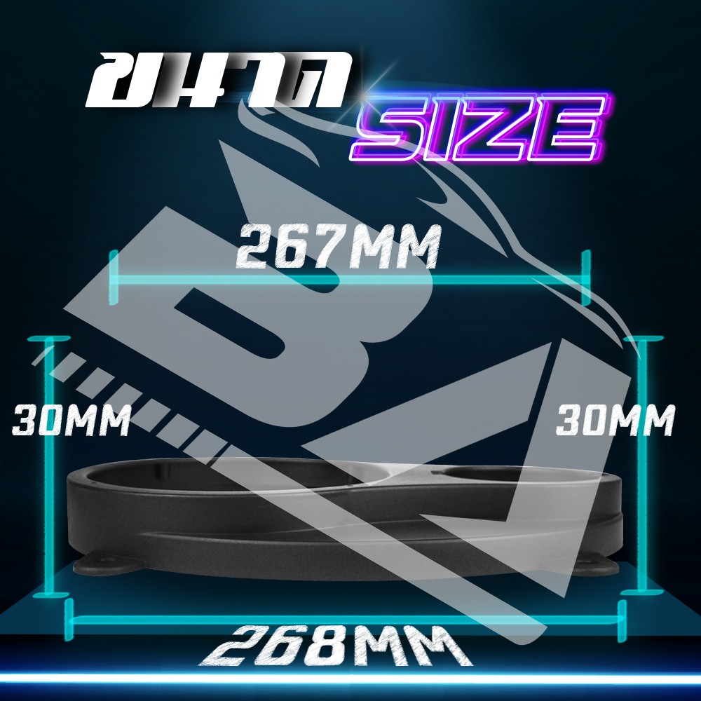 BA SOUND ฐานรองลำโพง 6x9 นิ้ว BA-T6946【จำนวน 1 คู่】 สเปย์เซอร์รองลำโพง 6x9นิ้ว แปลง ลำโพง6.5 นิ้ว + ทวิตเตอร์ 4 นิ้ว - รูปที่ 5