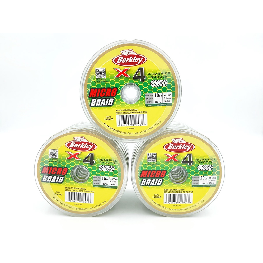 Berkley X4 Micro Braid - 100m (Bang 4sulam)