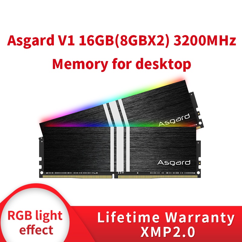 DDR4 RAM Memory DDR4 Asgard 16GB(8GBx2) 3600MHz ddr4 ram Loki Series ddr4  16GB for Desktop PC RAM