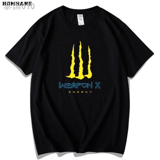 เสื้อยืดสุดเท่010Claw marks X-Men ภาพยนตร์เสื้อยืดแขนสั้นผ้าฝ้าย Wolverine X-MEN การ์ตูน Capn America Iron Man ชายชุดฤดู